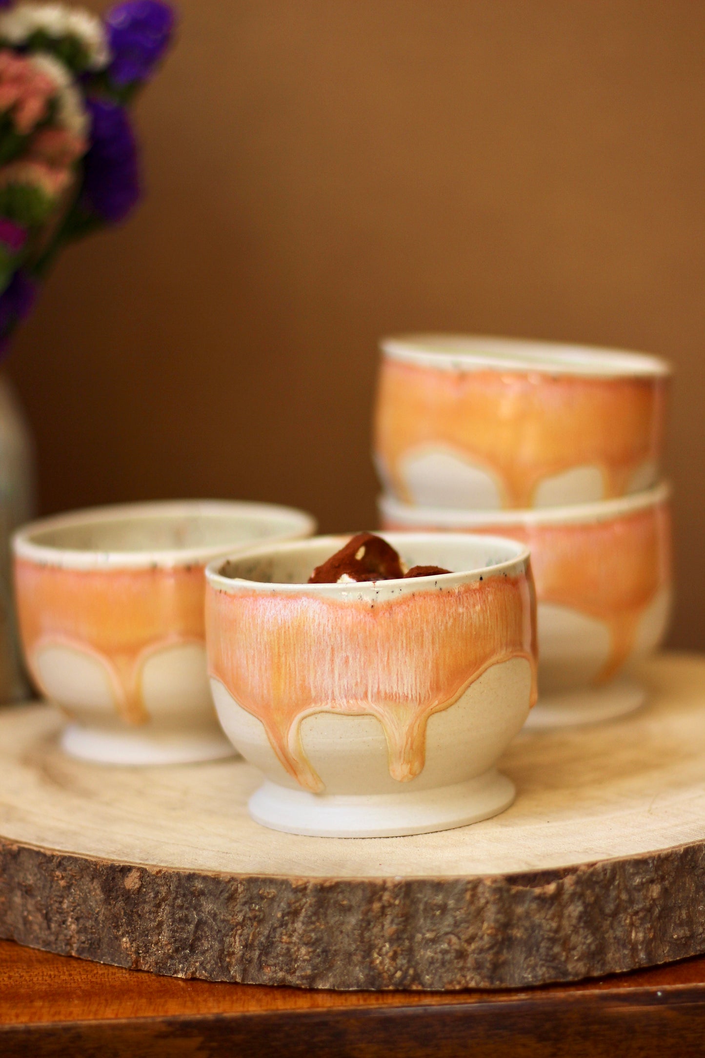 Ice cream cup Peach
