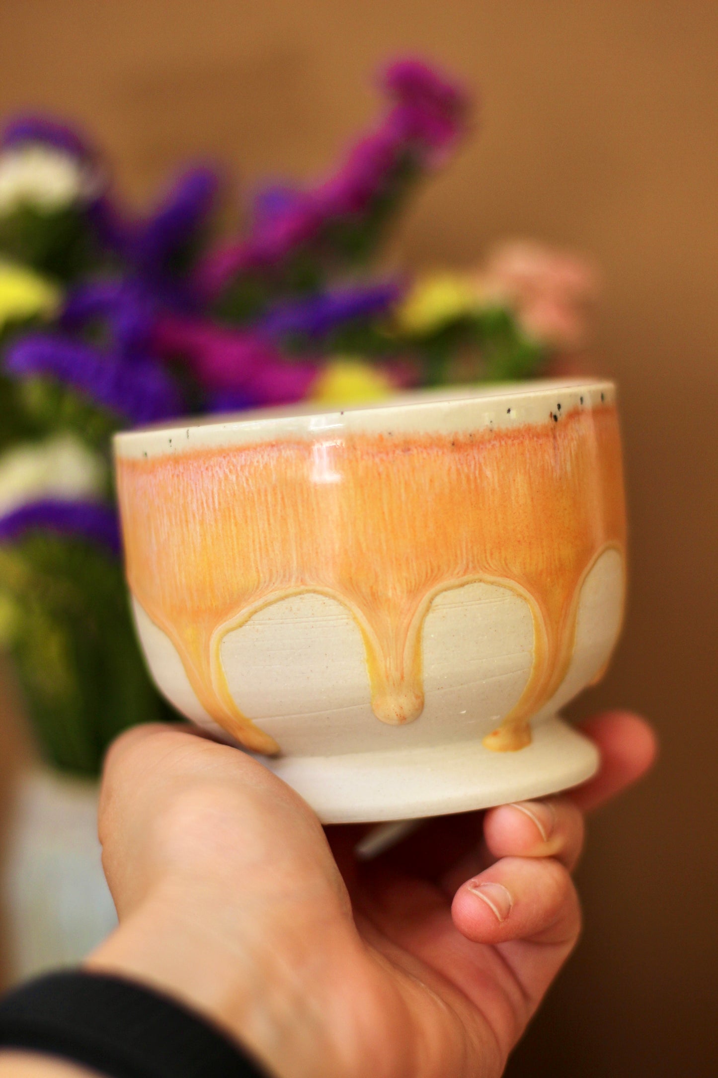 Ice cream cup Peach