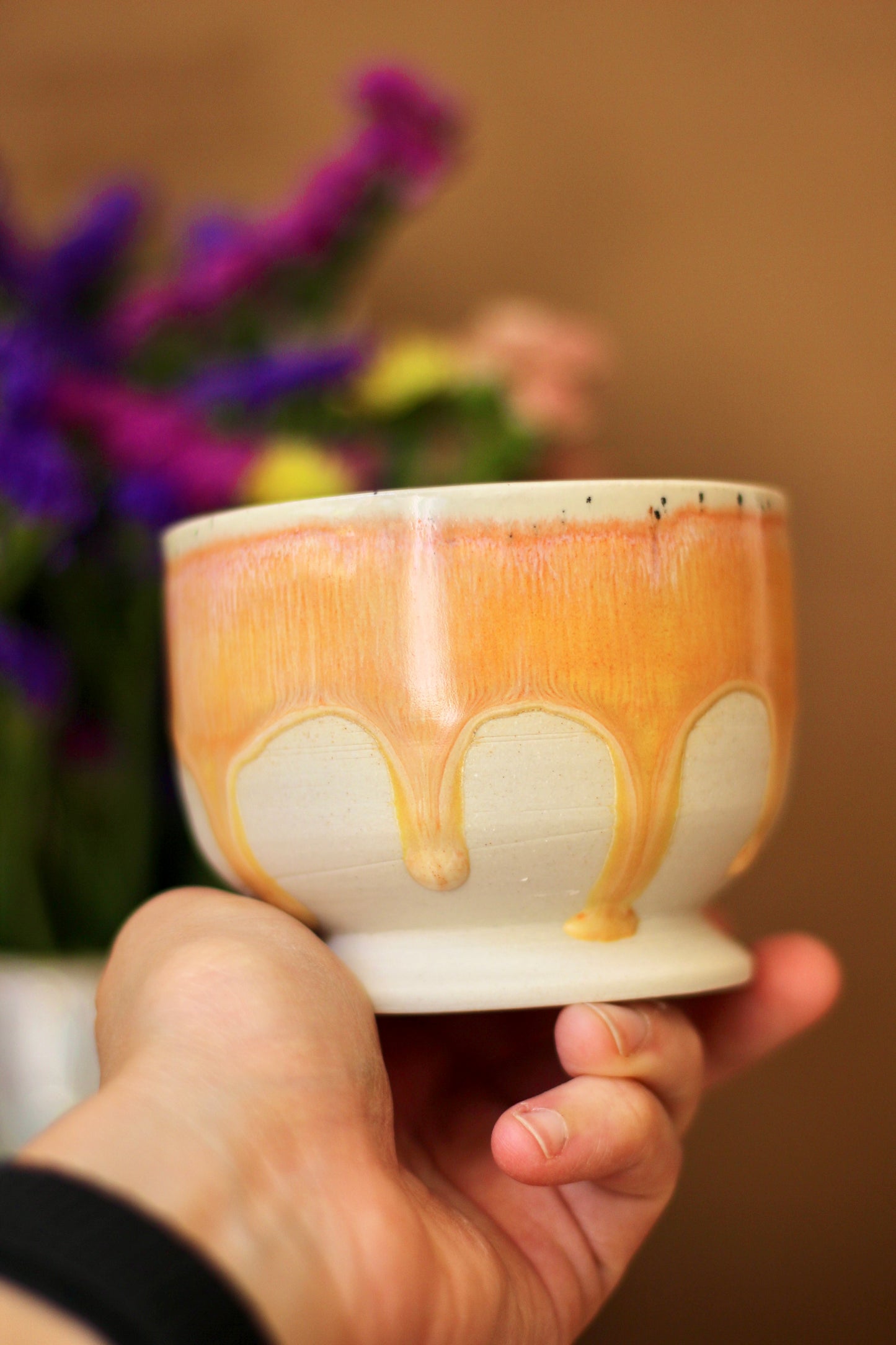 Ice cream cup Peach
