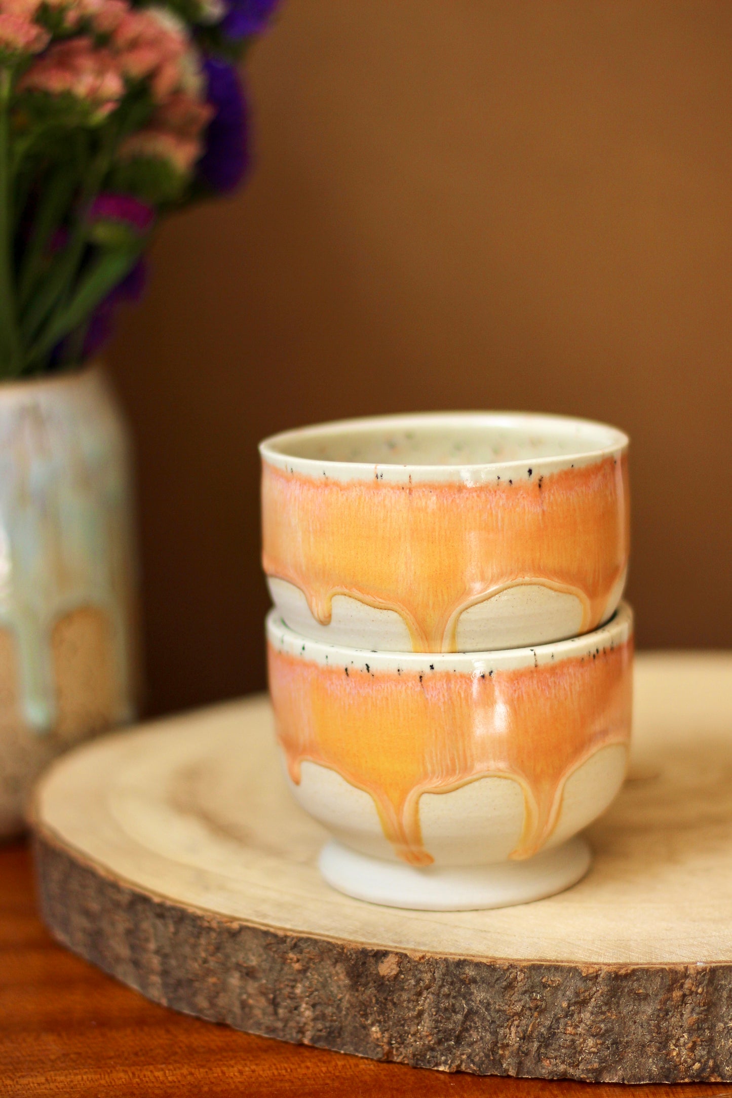 Ice cream cup Peach
