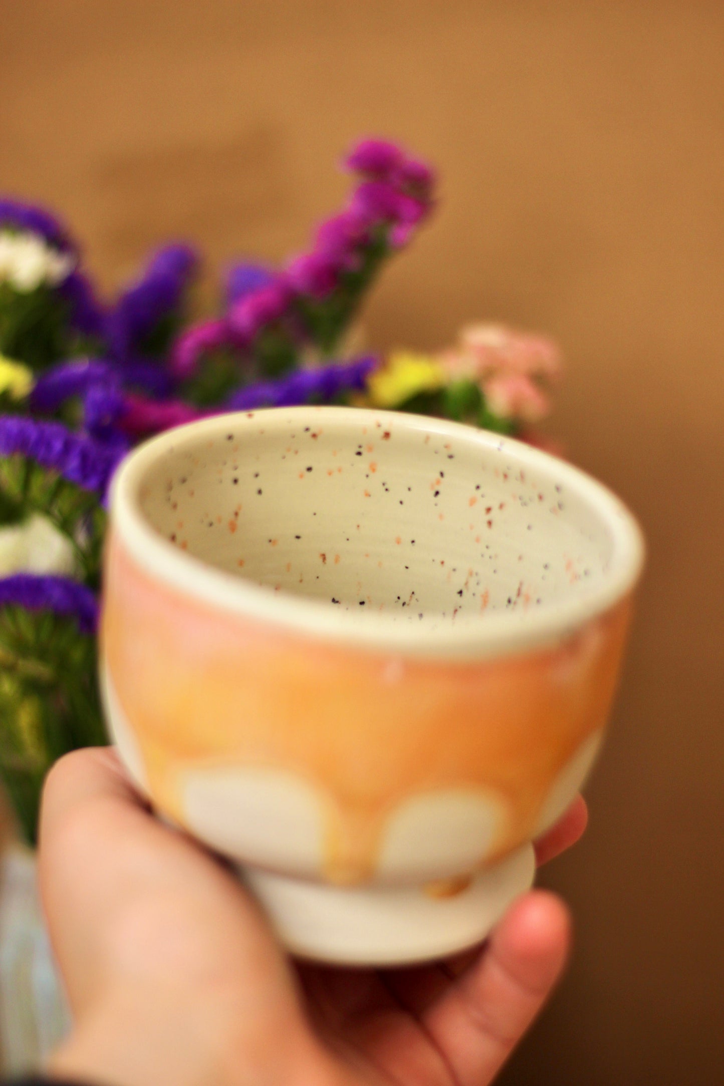 Ice cream cup Peach