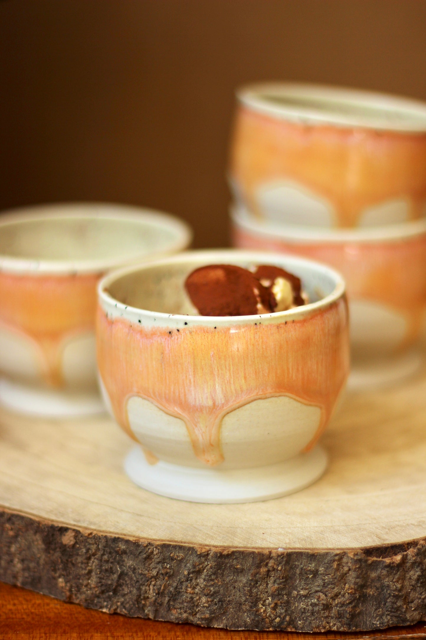 Ice cream cup Peach