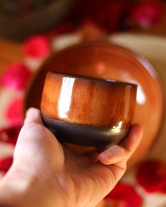 Jantár šálka & miska