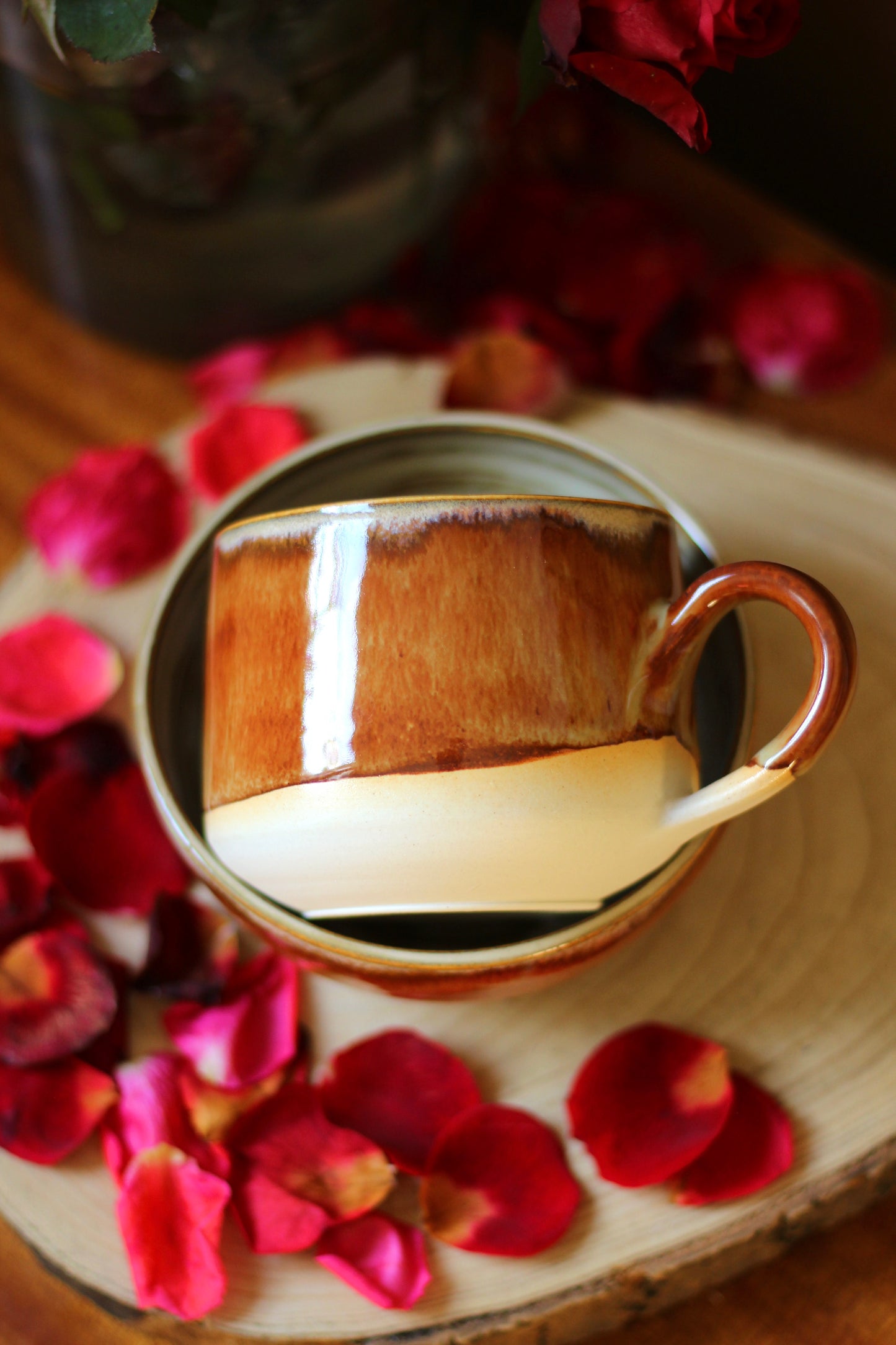 Jantár šálka & miska