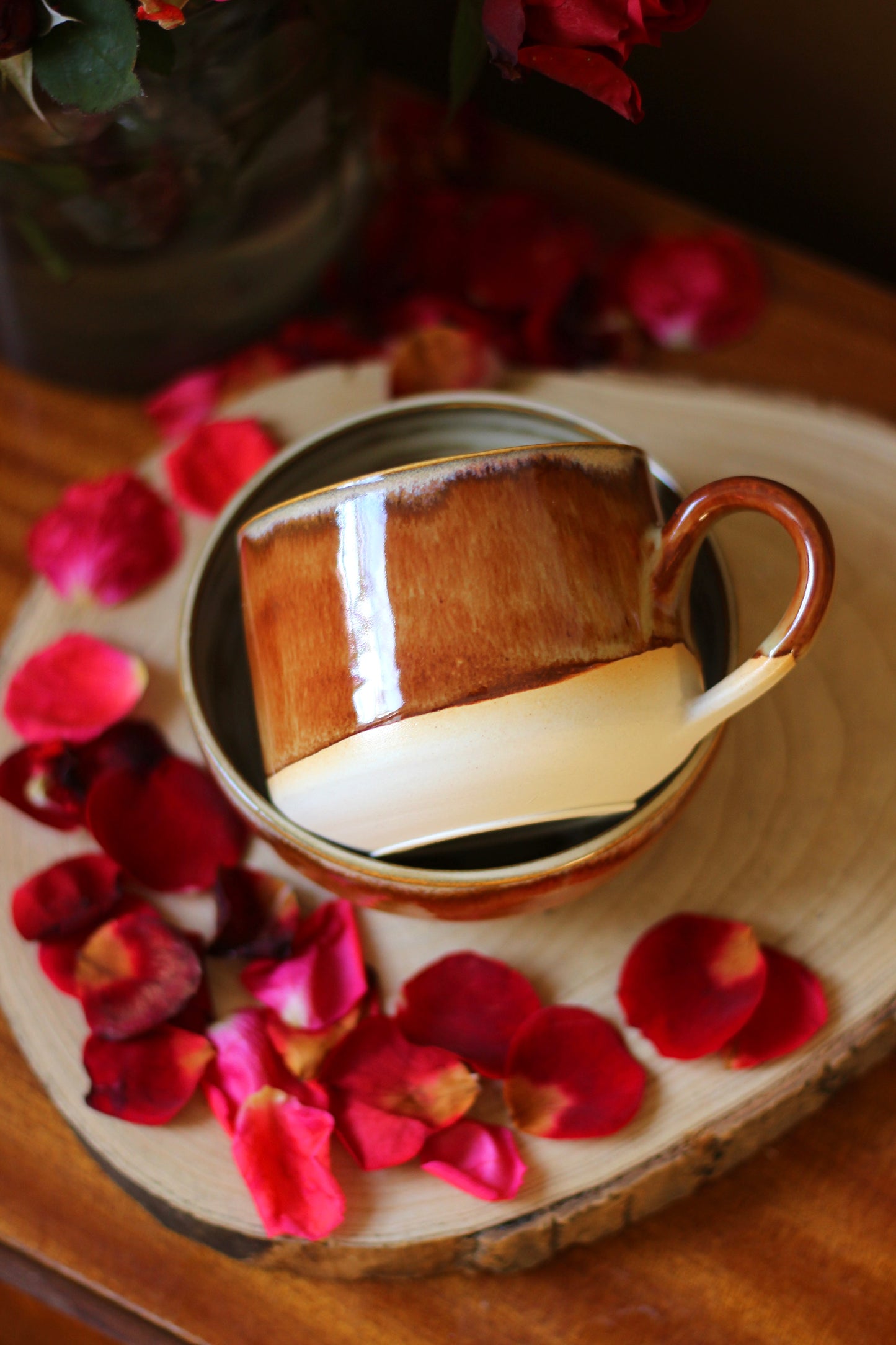 Jantár šálka & miska