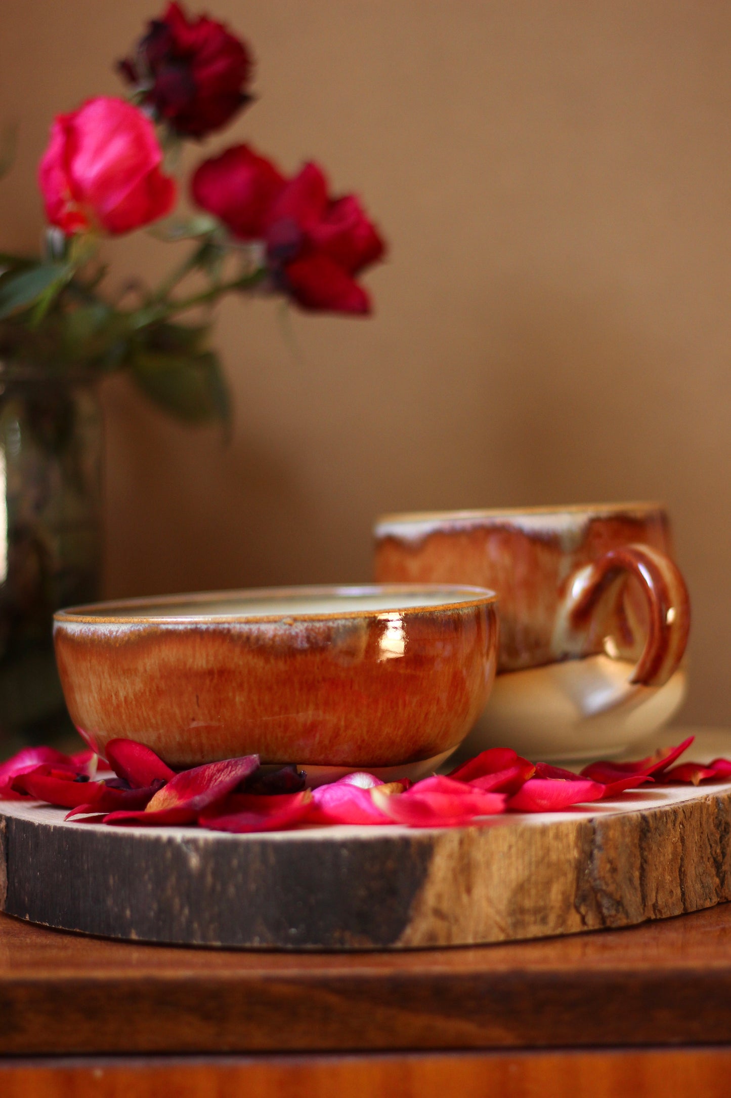 Jantár šálka & miska