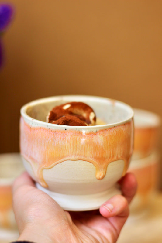Ice cream cup Peach