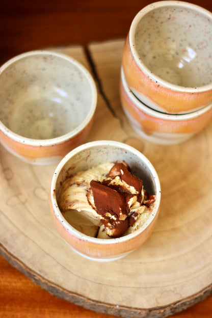 Ice cream cup Peach
